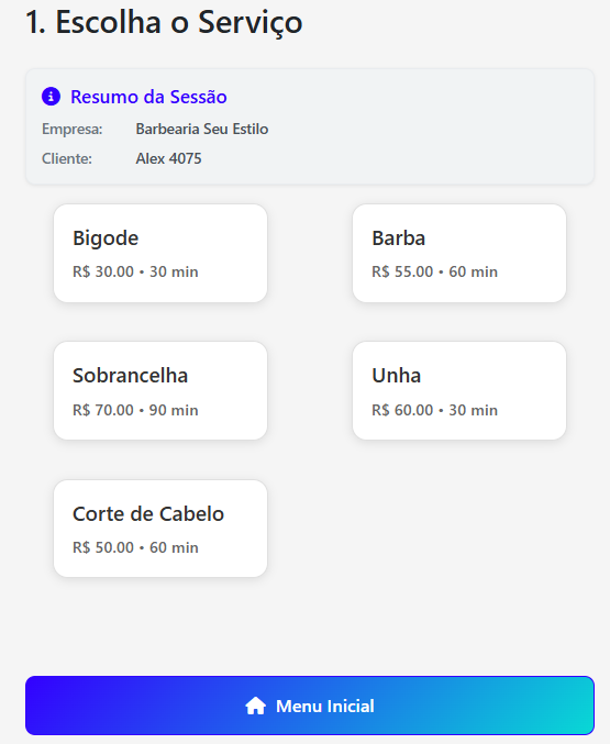 Portal de agendamento — tela 5 de 11