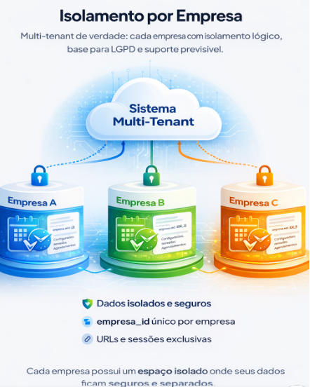 Isolamento de dados por empresa — multi-tenant